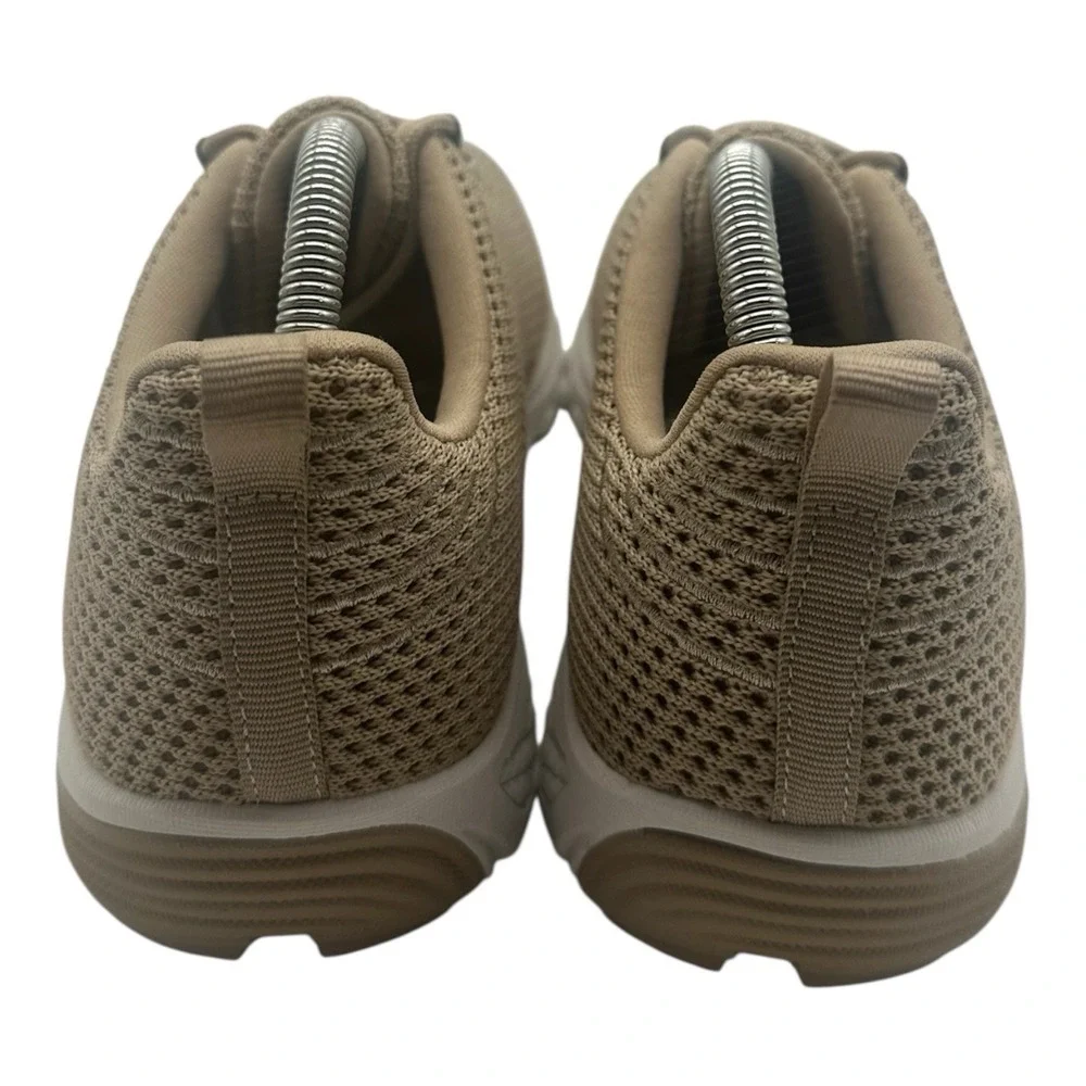 Propet Tour Knit Shoes Womens Sz 10 W(D) WIDE‎ Beige Diabetic Sneakers WAA112M